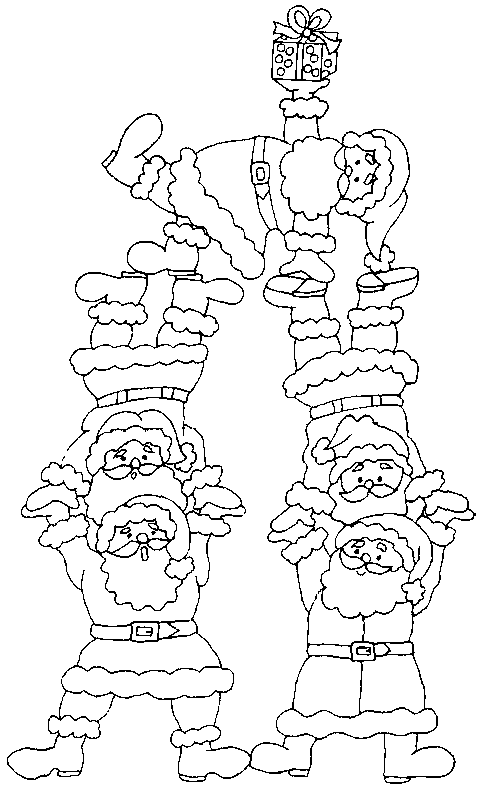 Święty Mikołaj kolorowanki